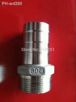 1 quot; Male Thread Pipe Fitting x 20mm Barb Hose Tail Connector Stainless Steel BSP