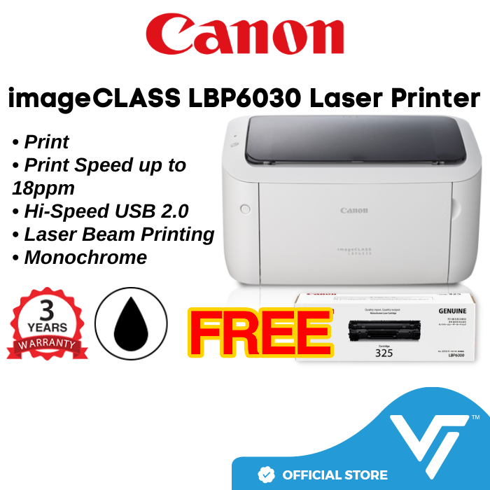 Canon Imageclass Lbp6030 Lbp6030w Wifi Monochrome Laser Printer Up To 18ppm 600 X 600dpi 