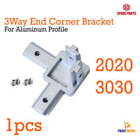 3-Way End Corner Bracket Connector with Mounting Screws for Aluminum Extrusion Profile 2020 , 3030 Series