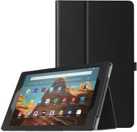 ใหม่สำหรับ Amazon Fire HD 10 (2019) เคสขาตั้งฝาพับหนังฝาครอบแท็บเล็ต (9th Gen)