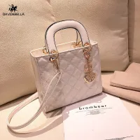 [David&Bella New fashion small square bag, rhombic embroidery thread patent leather shoulder messenger bag texture handbag,David&Bella New fashion small square bag, rhombic embroidery thread patent leather shoulder messenger bag texture handbag,]