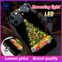 MG TIKTOK ระเบิด Call Christmas LED สำหรับเคสโทรศัพท์ซัมซุง S21ULTRA S21Plus S22Plus S22ULTRA S20PLUS A12 A72 A71 A52 A51 A32 A21S NOTE10 10Plus NOTE20ultra A53 A73ปีใหม่คริสต์มาส Tree