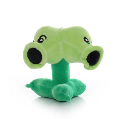 Cotton Plants vs Zombies Double Headed Peashooter Lovely Plush Toys For Children PVZ Plush Toys Kids Gifts