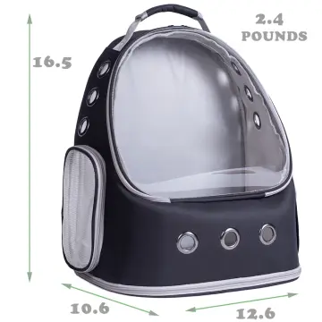 Back Extension Cat Backpack, Space Capsule Transparent Bubble Expandable  Pet Carrier for Kitten and Small Dog up to 12 Pounds