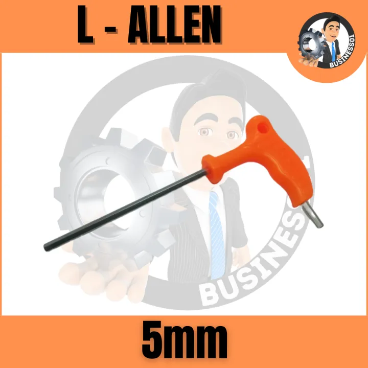 Business01 L Allen 5Mm Orange Hex Allen Chrome Vanadium Steel Quality