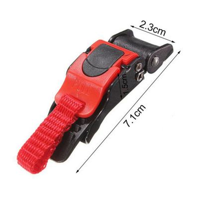 ：“{—— 1Pcs Motorcycle Helmet Speed Clip Chin Strap Quick Release Pull Buckle Black Red 10-Section Buckle Motorcycle Helmet Lock