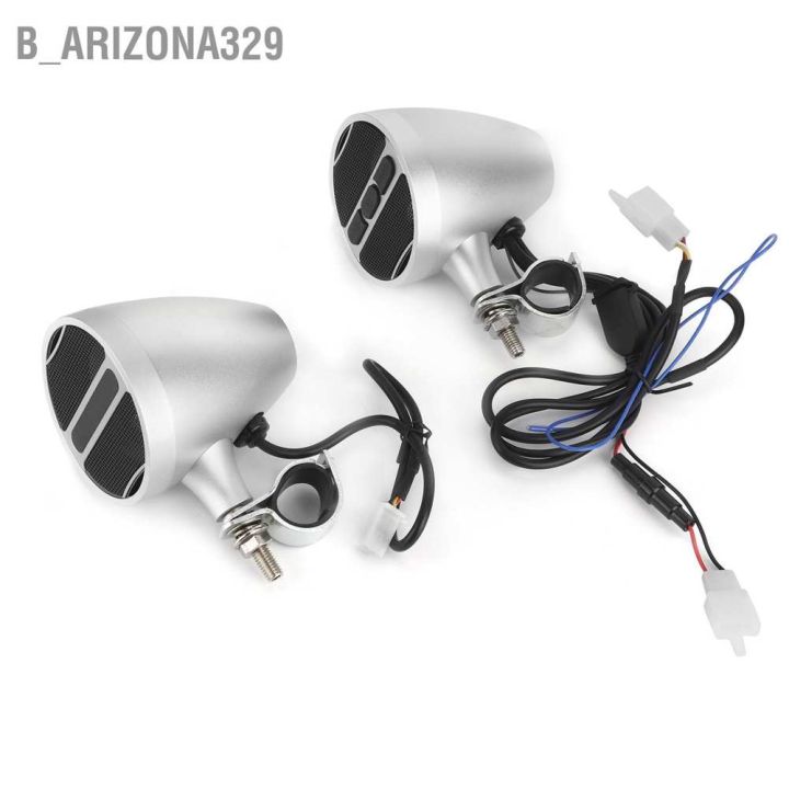 arizona329-ลําโพงสเตอริโอบลูทูธ-12v-เครื่องเล่นเพลง-mp3-วิทยุ-fm-กันน้ํา-สําหรับแฮนด์บาร์-22-30-มม