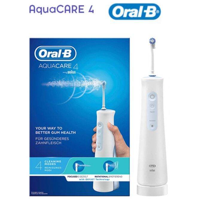 Oral-B Aquacare 4 Pro-Expert Water Flosser Cordless Irrigator ...