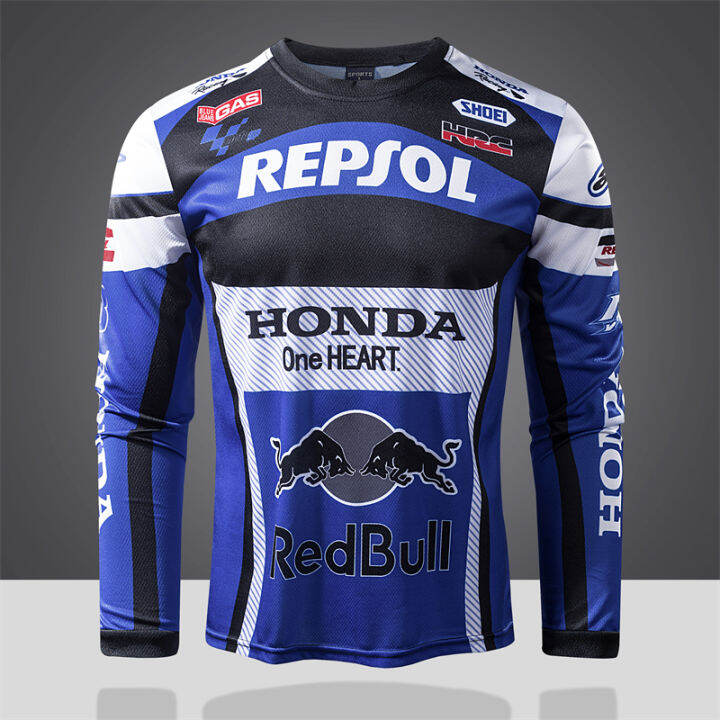 honda Motor shirt long sleeve for men Cycling bike jersey bikers