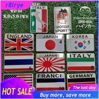 【Big Sale】มี11แบบ โลโก้อลูมิเนียม ลาย ธงชาติ ขนาด8.0x5.0เซนติเมตร จำนวน1อัน USA America JAPAN ITALY EUROPE GERMANY D MOTOR SPORT KOREA ENGLAND FRANCE THAILAND VESPA DUCATI FORD RANGER ฟอร์ด รักประเทศไทย รักเมืองไทย ประเทศไทย ธงไทย ทีมชาติไท COD