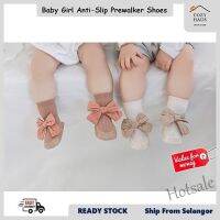 【hot sale】 ✲✉ C19 Baby Girl Prewalker Anti-Slip Learn Walking Socks Shoes (0-12months) Ready Stock Korean Style Kasut Stokin Bayi Budak