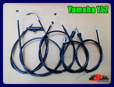 YAMAHA YL2 CABLE SET - THROTTLE (124cm) &amp; CLUTCH (112cm) &amp; FRONT BRAKE (110cm) &amp; SHOCK (106cm) &amp; SPEEDOMETER (L. 78 cm) "HIGH QUALITY" / ชุดสายเซ็ท