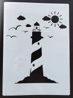 21*29Cm Lighthouse Template For Furniture Walls Painting Decoration Layering Plastic DIY Coloring Embossing Scrapbook Stencils Rulers  Stencils