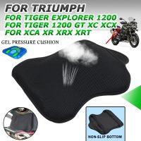 ☑► สำหรับเสือผู้ชนะ EXPLORER 1200 TIGER1200 GT XC XCX XCA XR XRX XRT อุปกรณ์เสริมของรถจักรยานยนต์แผ่นเจลที่นั่งปลอกหมอนเจล