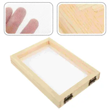 Paper Making Frame Screen DIY Wood Paper Making Papermaking Mould