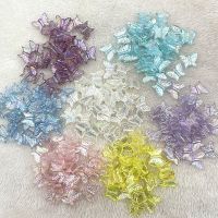 ◎ New 30pcs/lot Colour AB Charms Butterfly Shape Acrylic Beads Loose Spacer Beads for Jewelry Makeing DIY Handmade Bracelet