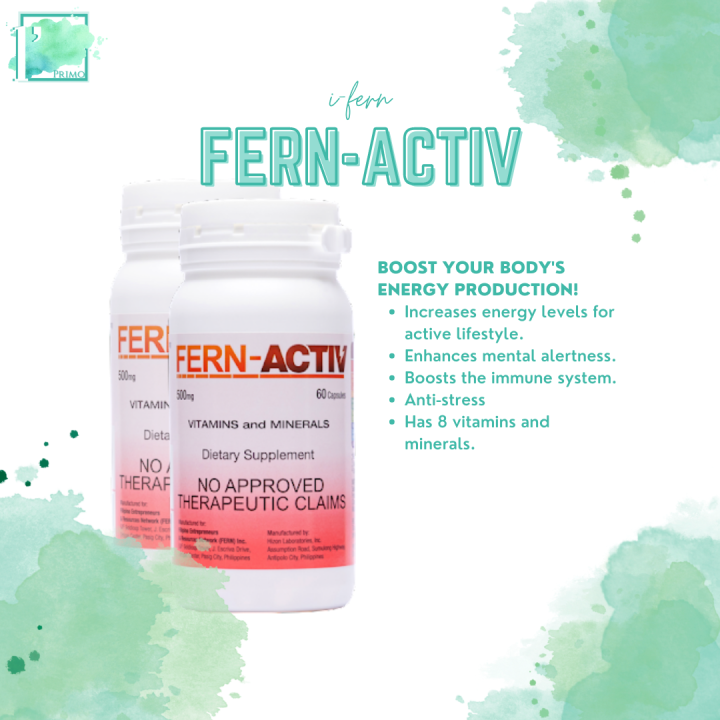 Original Fern Activ 60 Capsules Vitamins and Minerals// ifern Fern ...