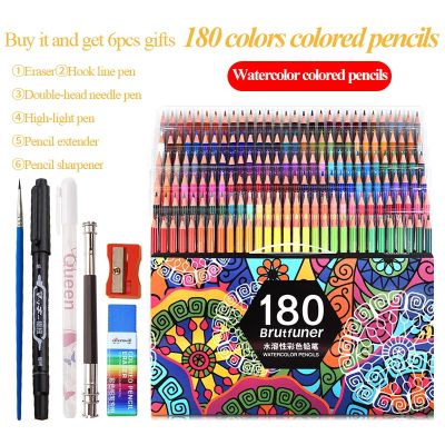 Brutfuner 48/72/120/150/180 Colors Professional Watercolor/Aquarelle Colored Pencil Art Sketch Drawing Lapis de cor Color Pencil