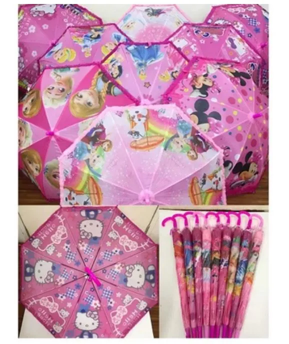 Children's Umbrella Character Design with Fiber Non Dripping Sleeve ...