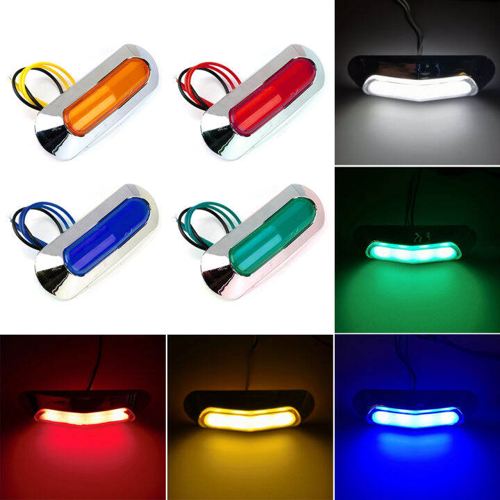 JaneDream 1PC 12V/24V LED Truck Side Marker Light Clearance Lamp Tail