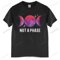 Tshirt Men Black Not A Phase Bisexual Flag Shirt Lgbt Bi Gay Pride Moon Male Cotton Teeshirt Bigger Size 100% cotton