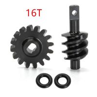 1 Set Differential Diff Worm Gear For Axial SCX24 series 1/24 Rc Car Black Solid Steel Wear-resistant Replacement RC Car Parts