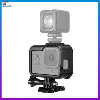 สำหรับ GoPro HERO8สีดำมาตรฐานชายแดนพลาสติก ABS กรอบเมาเคสกับฐานหัวเข็มขัดยาวสกรู