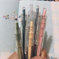INS 6 Colors ปากกาเจลแบบกด สไตล์เกาหลี