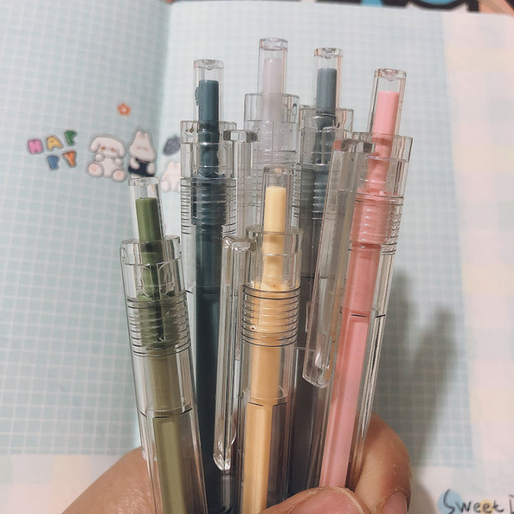 ins-6-colors-ปากกาเจลแบบกด-สไตล์เกาหลี