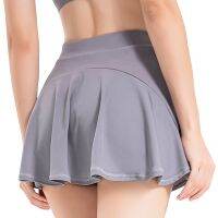 Women Tennis Skort Built-in Shorts and Pocket High Waist Plus Size Pleated Skirt for Yoga Dance Running Athletic Workout Outdoor