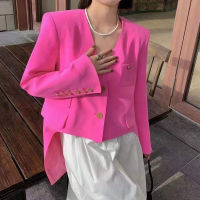 Getspring 2022 Spring Women Blazer Jacket Loose Long Suit asymmetrical Blazer Fashion tuxedo Suit Oversizde Dropship Wholesale