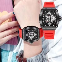 hot style Douyin barrel type watch women recommend Richard same style mr quartz carbon fiber mens trendy brand Korean