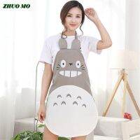 ผ้ากันเปื้อนการ์ตูนแฟชั่นที่สร้างสรรค์ไม่มีแขนผ้ากันเปื้อน Totoro กันน้ำและน้ำมันใช้ในครัวทำอาหารในครัวเรือน Guanpai4 W-014