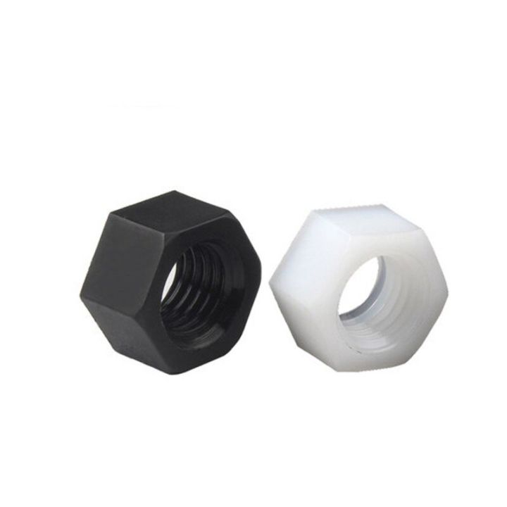 brand-new-black-white-plastic-insulation-metric-thread-hexagonal-nut-m2-m2-5-m3-m4-m5-m6-m8-m10-m12-hex-hard-nylon-nut-for-bolts-nails-screws-fastener