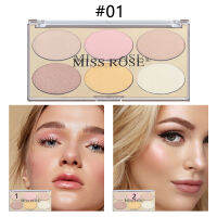 TiTiko พาเลตต์อายแชโดว์ Miss ROSE 6สี Alao เหมาะสำหรับไฮไลท์และคอนทัวร์กันน้ำได้ยาวนานไม่ลอกออกการแต่งหน้า