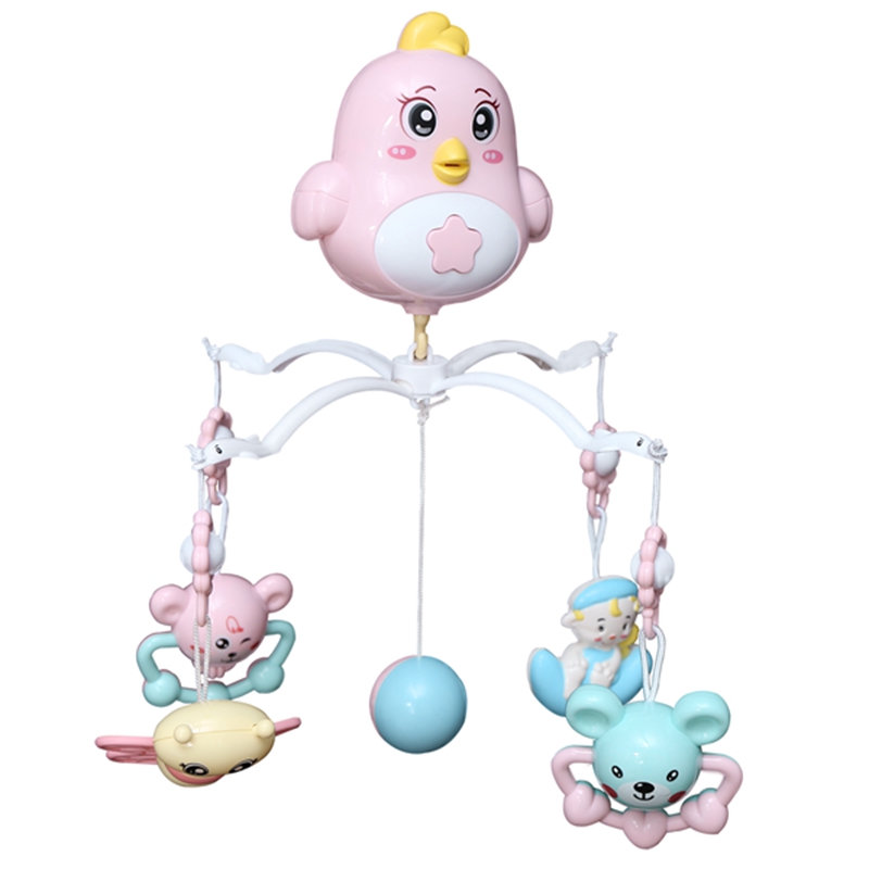 Baby Bed Bell Musical Mobile Crib Dream Bed Hanging Rotating Rattle Plush Toys 