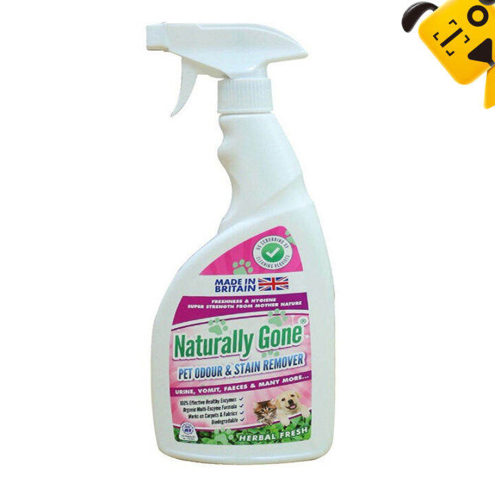 Naturally Gone Pet Odour Eliminator Removes Smells and Stains Cat