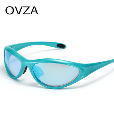 OVZA 2023แว่นตากันแดด Y2K แฟชั่นใหม่ผู้ชายกีฬาผู้ชายแบรนด์แว่นตาพันปี S2046ดีไซน์เนอร์