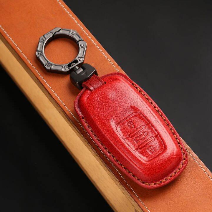 smart-key-cover-case-car-keyring-3-buttons-shell-for-volkswagen-vw-touareg-2010-2018-genuine-leather