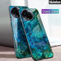 เคสโทรศัพท์สำหรับ Realme 11X 11 5G ฝาหลังแฟชั่นลายหินอ่อนเคสซิลิโคนแบบนิ่มเคสโทรศัพท์แบบกระจกนิรภัยแบบแข็งสำหรับ Realme 11 11X ฝาครอบ