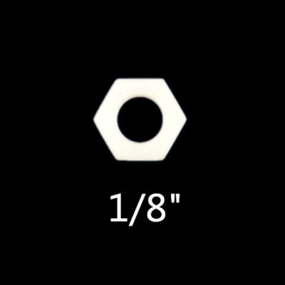 1ชิ้น1/8 "1/4" 3/8 "1/2" 3/4 "หญิงด้ายน็อตพลาสติกน็อตยึดหกเหลี่ยมด้านนอกสลักเกลียวมีแหวนกันรั่ว