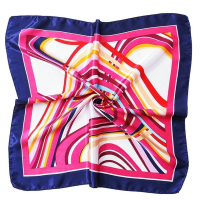 [ Stock ] Women Elegant Square Silk Satin Scarf Vintage Head Neck Hair Tie Band Spring Summer Small Patterned Satin Shawls Bandana