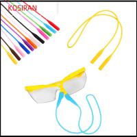 KONSIRAN 2pcs 12 สี ยืดหยุ่นสูง สายกีฬา เชือกร้อยแว่นกันแดด กันลื่น ห่วงโซ่แว่นตา สายแว่นตาซิลิโคน