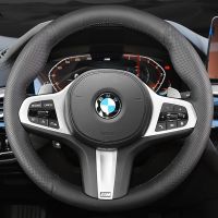 Customize DIY Microfiber Leather Car Steering Wheel Cover For BMW M Sport G30 G31 G32 G20 G21 G14 G15 G16 X3 G01 X4 G02 X5 G05 Steering Wheels Accesso