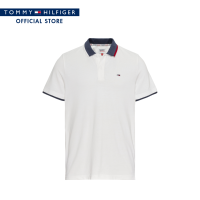 Tommy Hilfiger เสื้อโปโลผู้ชาย รุ่น DM0DM15076 YBR - สีขาว