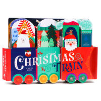 Christmas Train modeling Book Christmas Train counting 1-20 English original picture book childrens digital enlightenment cognition theme picture book gift book train shape cardboard book toy book