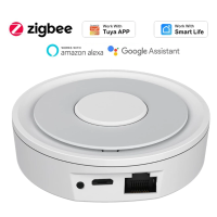 Smartlife Tuya Smart Home ZigBee 3.0เกตเวย์หลายโหมดแบบมีสาย Hub Smart Life APP รีโมทคอนโทรลการควบคุมด้วยเสียงเข้ากันได้กับ Alexxa Goo0gle