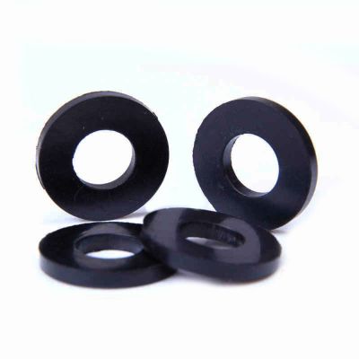 10pcs Flat Gaskets Inner Dia 4mm-30mm NBR Rubber O Rings Anti Oil Seal Washers Black