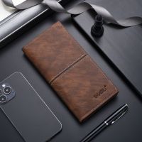 2023 Hot Men Leather Wallets Mens Long Design Causal Purses Male Folding Wallet Coin Card Holders High Quality Slim Money Bag