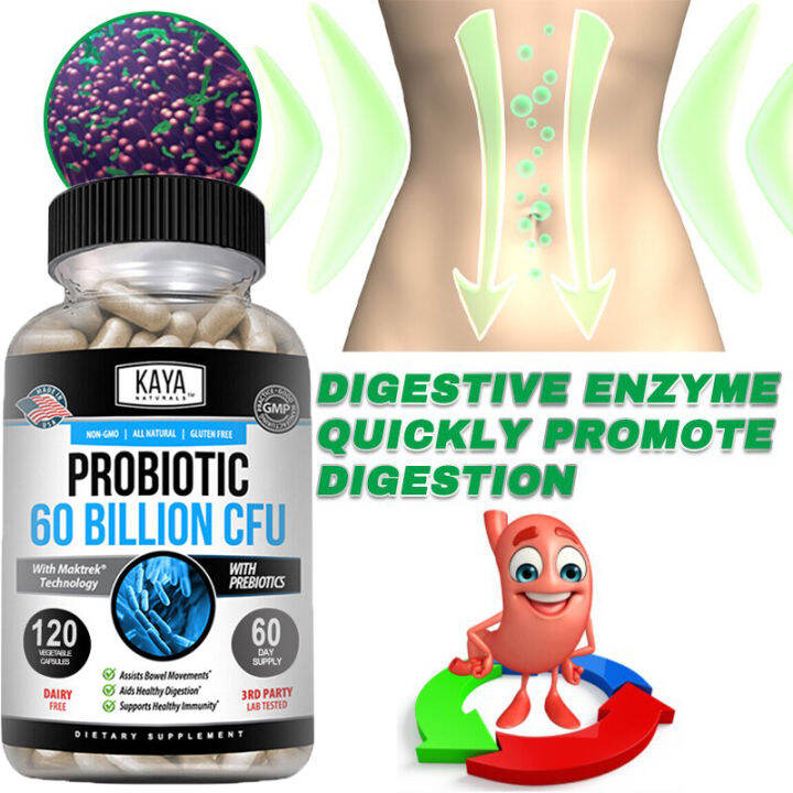Probiotic + 60 Billion CFU Contains Spore + Non-Spore forming bacteria ...